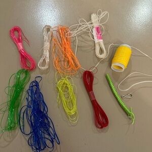 Lot of assorted lanyard or “gimp thread” great for making throw back keychains